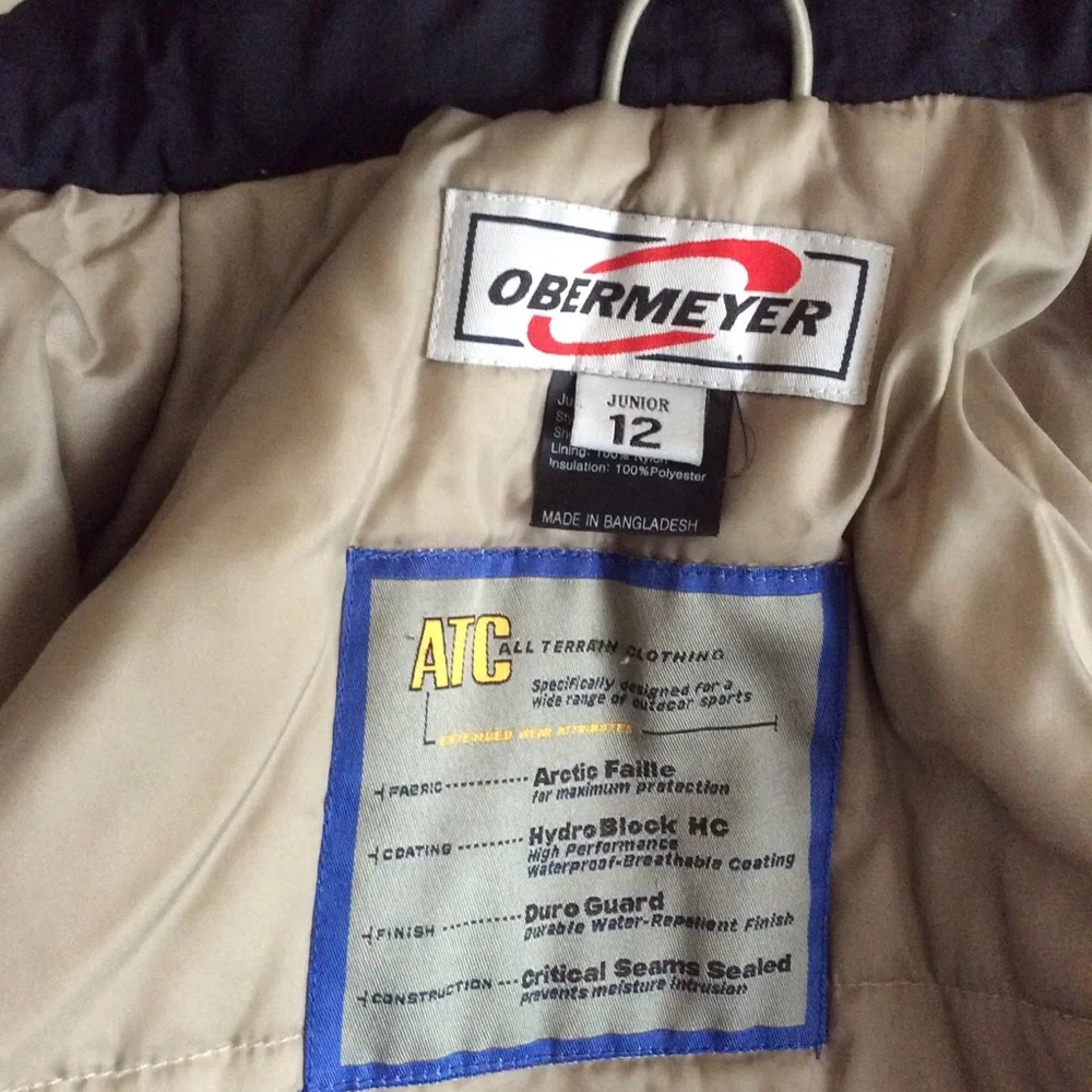 Obermeyer ATC Youth Ski Jacket Size Junior 12